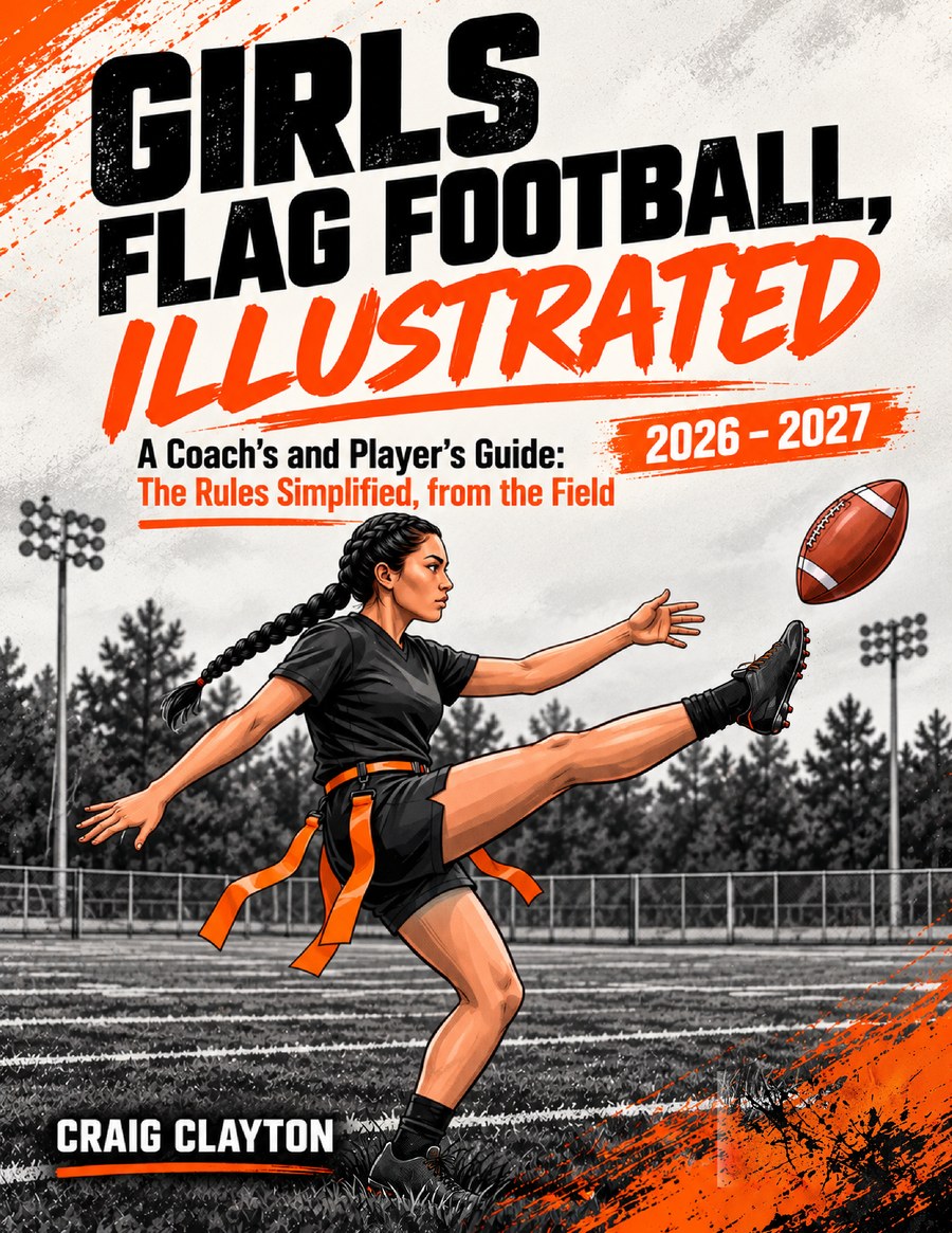 Girls Flag Football, Illustrated: front cover of the 2026–27 NFHS rules book